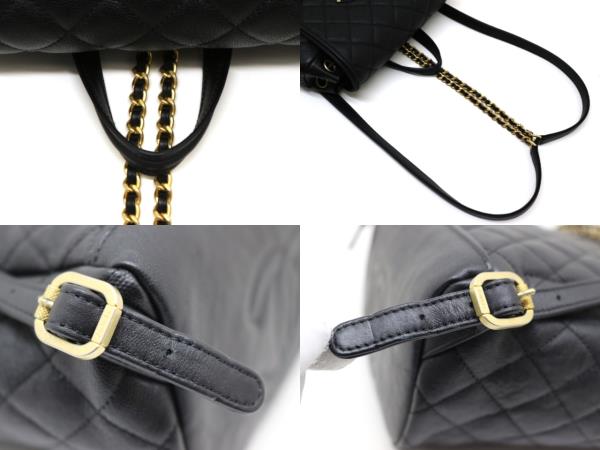 Chanel シャネル バッグ マトラッセココマークリュックサック ブラック Gp金具 キャビアスキン 0
