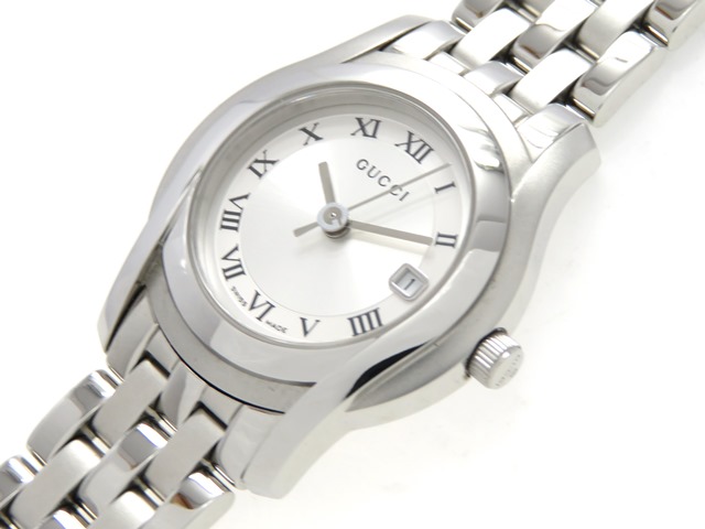GUCCI グッチ 5500L レディース 女性用腕時計 クオーツ ステンレス シルバー 【474】の購入なら「質」の大黒屋（公式）