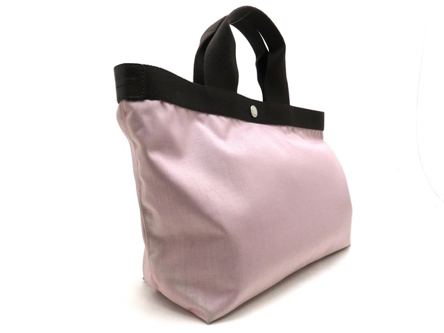 Hervechapelier エルベシャプリエ バッグ ハンドバッグ トートバッグ ナイロン ピンク ブラウン 0 の購入なら 質 の大黒屋 公式