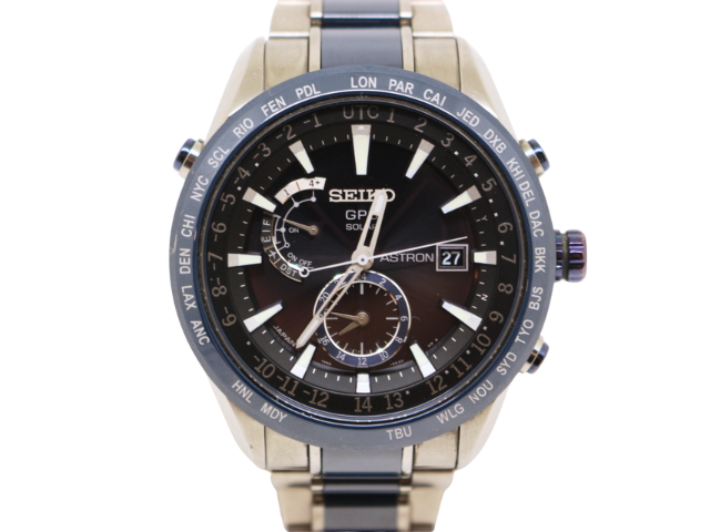 SEIKO セイコー 腕時計 エクセリーヌ SWCW147 ブルー文字盤 チタン  