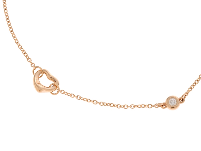 Tiffany Co ティファニー バイザヤードブレス ブレスレット バイザヤードオープンハートbl ピンクゴールド 460 の購入なら 質 の大黒屋 公式