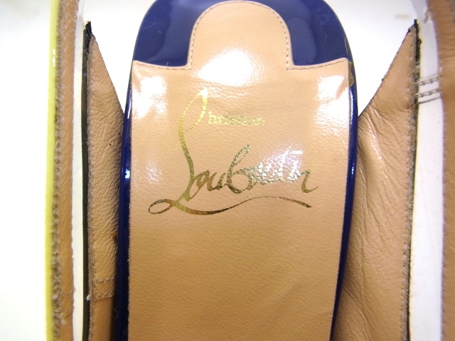 Christian Louboutin クリスチャンルブタン パンプス レディース35ハーフ ブラック パテント オープントゥ ピンヒール 432 の購入なら 質 の大黒屋 公式