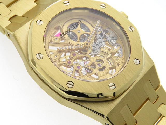 Audemars Piguet オーデマ ピゲ ロイヤルオーク ba 00 0902ba 99 スケルトン メンズ 自動巻き イエローゴールド Yg 433 の購入なら 質 の大黒屋 公式 Audemars Piguet オーデマ ピゲ ロイヤルオーク ba 00 0902ba 99 スケルトン メンズ 自動巻き イエローゴールド Yg 433 の購入なら 質 の大黒屋 公式