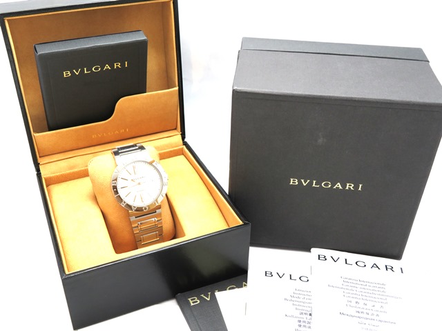 Bvlgari ブルガリブルガリ メンズ 男性用腕時計 オートマチック 白文字盤 ステンレス 42ssauto 474 の購入なら 質 の大黒屋 公式