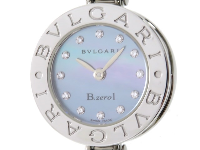 Bvlgari ブルガリ B Zero1 ビーゼロワン レディース 女性用腕時計 クオーツ ステンレス ブルーシェル文字盤 12ポイントダイヤモンド Bz22s 474 の購入なら 質 の大黒屋 公式