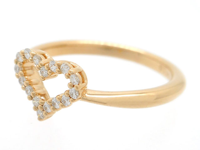 Tiffany Co ティファニー 貴金属 宝石 ハートリング ピンクゴールド K18pg ダイヤモンド 1 8g 5号 0 の購入なら 質 の大黒屋 公式