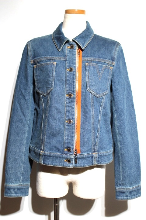 Louis Vuitton ルイ ヴィトン Lv ブルゾン ジャケット レディース42 ブルー デニム 0 の購入なら 質 の大黒屋 公式