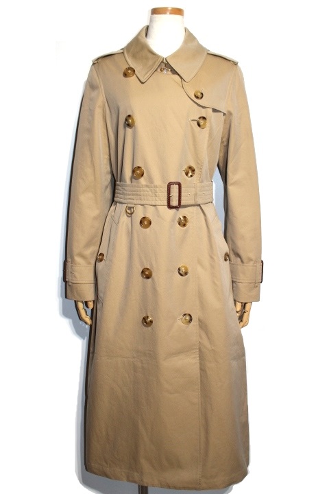 Burberry バーバリー アウター ロングトレンチコート Aldeby レディース40 ベージュ コットン ベルト付き 定価 290 000 抜 432 の購入なら 質 の大黒屋 公式