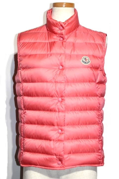 Moncler モンクレール ダウン ダウンベスト Liane レディース2 約mサイズ ピンク ナイロン 17年 0 の購入なら 質 の大黒屋 公式