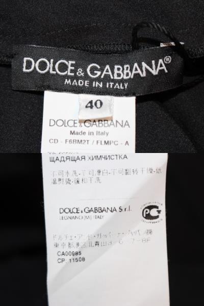 Dolce Gabbana ドルチェ ガッバーナ ドルガバ ドレス ワンピース レディース40 ブラック コットン 花柄レース 0 の購入なら 質 の大黒屋 公式