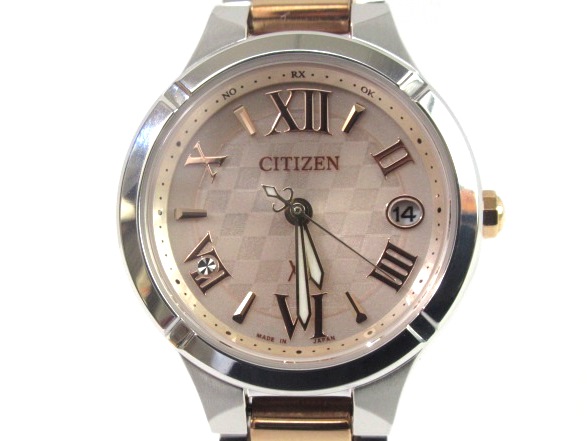 Citizen シチズン 時計 ウォッチ クロスシー ティタニア ライン ミニソル Es8085 56w ピンク エコドライブ 電波時計 レディース チタン 413 の購入なら 質 の大黒屋 公式