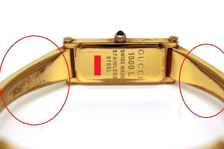 Gucci グッチ 時計 1500l シェル文字盤 ピンクゴールドメッキ クオーツ レディース 0 の購入なら 質 の大黒屋 公式