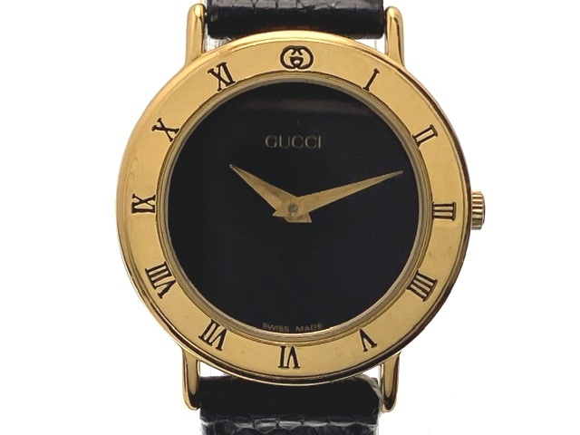 断捨離お値下げ中　GUCCI 腕時計　ゴールド×ブラック GUCCI 腕時計の買取実績 | 買取専門店さすがや