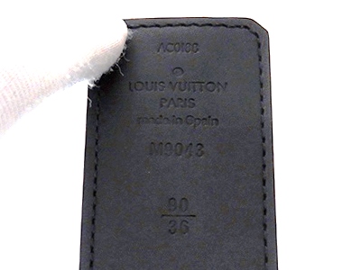 Louis Vuitton ルイ ヴィトン サンチュール Lvイニシャル 40mm モノグラム エクリプス 430