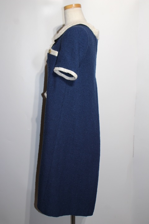 Gucci グッチ ワンピース レディース36 ネイビー コットン リボン 5766 0 の購入なら 質 の大黒屋 公式