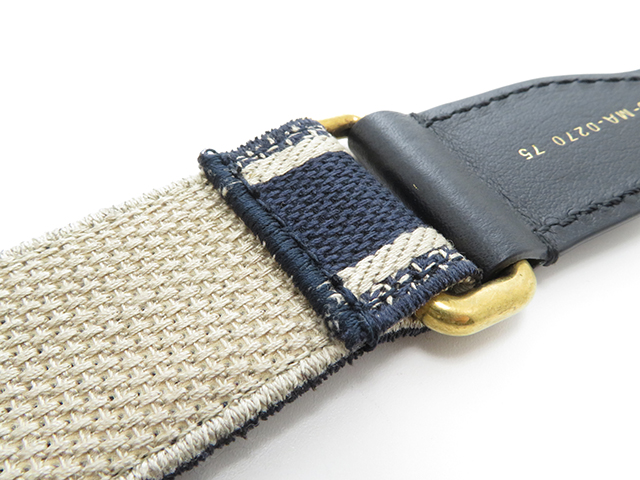 Dior ディオール CHRISTIAN DIOR ベルト ブルー コットン/カーフ 75cm B0002CBTE_M928【430】 2141300259922 image number 7