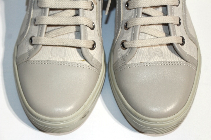 Gucci グッチ ハイカットスニーカー レディース34ハーフ 約21 5cm ベージュ Ggキャンバス 0 の購入なら 質 の大黒屋 公式