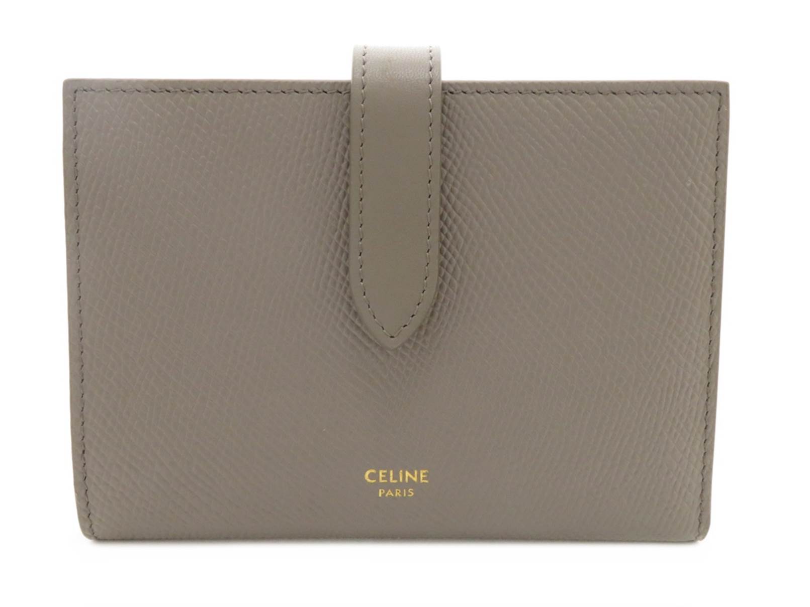 CELINE ミディアム ストラップウォレット / バイカラー カーフスキン