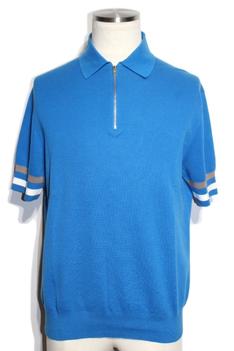HERMES エルメス トップス ポロシャツ メンズS ブルー コットン【432】の購入なら「質」の大黒屋（公式）