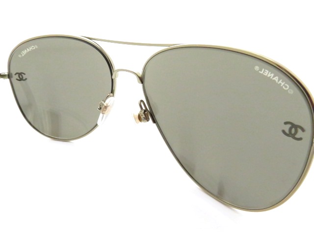 Chanel シャネル ティアドロップ サングラス メタル ブラック 41 T Q 473 の購入なら 質 の大黒屋 公式