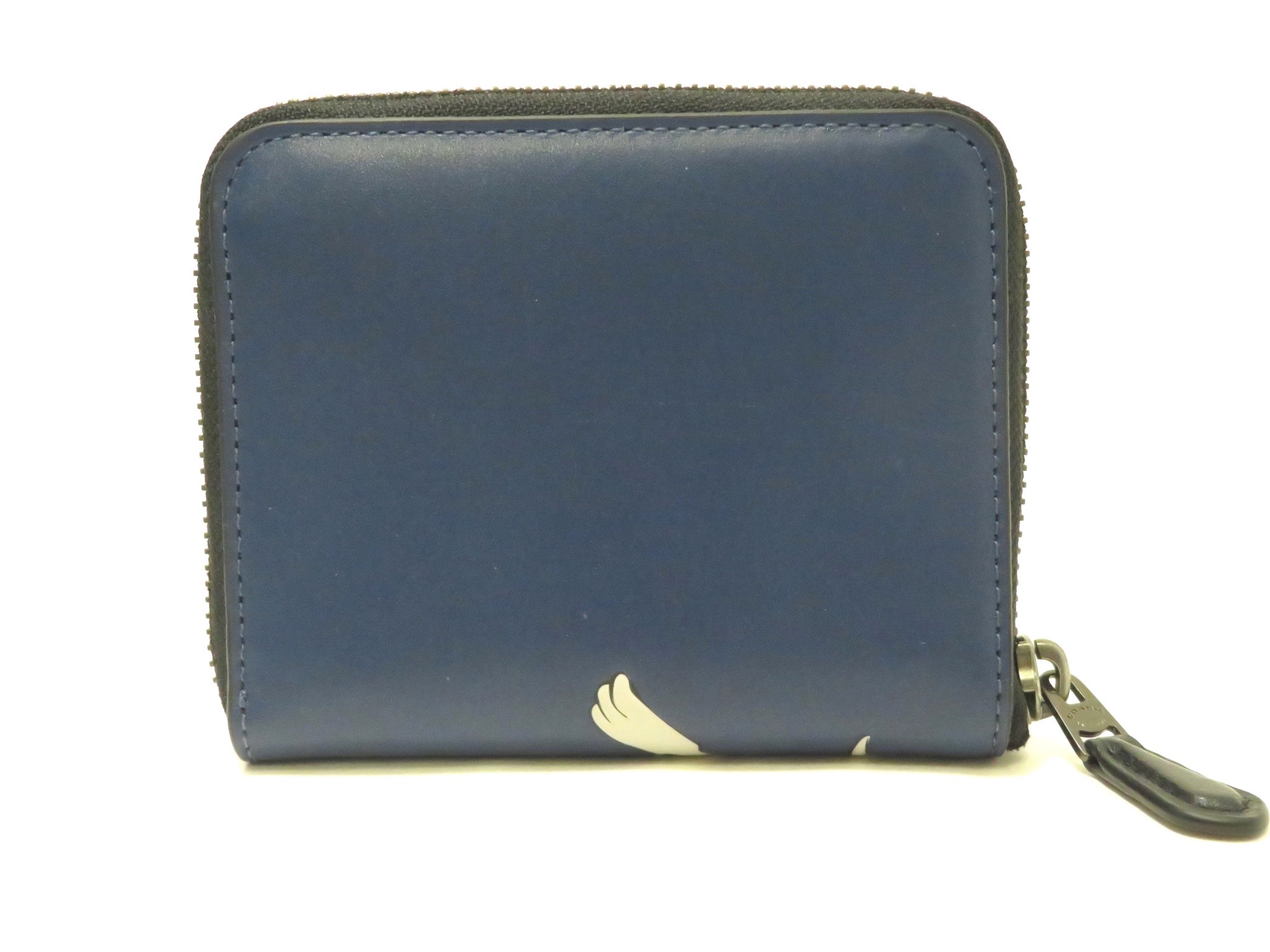 Coach コーチ ラウンドコンパクト財布 ディズニー101わんちゃんコラボモデル ブルー カーフ 472 の購入なら 質 の大黒屋 公式