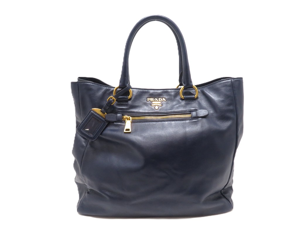PRADA ブラック トートバッグ 黒 希少 使用一度のみ 正規品 累積売上総額第1位！【PRADA】トートバッグ_1BG107_RV44_F0002