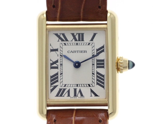 Cartier カルティエ タンク ルイsm 時計 レディース K18イエローゴールド 革ベルト シルバー文字盤 クォーツ W1529856 Hn 472 の購入なら 質 の大黒屋 公式