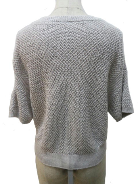 Foxey フォクシー 半袖ニット レディース 42 グレー リネン 432 の購入なら 質 の大黒屋 公式