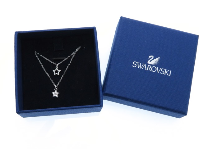Swarovski スワロフスキー ネックレス スターデザイン ペアネックレス ステンレススチール 5 の購入なら 質 の大黒屋 公式