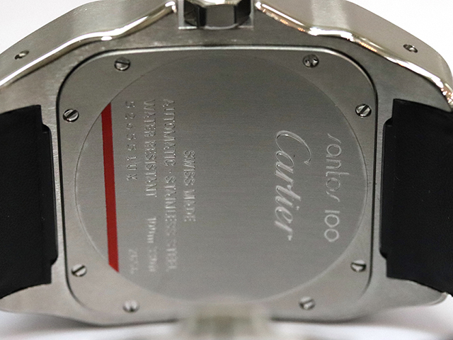 Cartier カルティエ サントス 100 白文字盤 自動巻き Ss スクエアフェイス ローマンインデックス メンズ W073x8 472 の購入なら 質 の大黒屋 公式