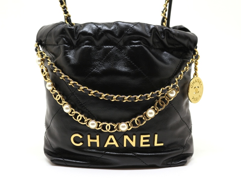 CHANEL ヴィンテージ風レザー チェーンショルダーバッグ