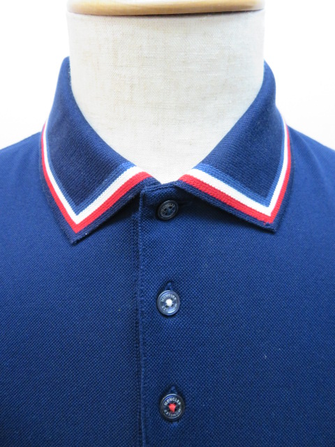 Moncler モンクレール ポロシャツ メンズ M ネイビー コットン 432 の購入なら 質 の大黒屋 公式