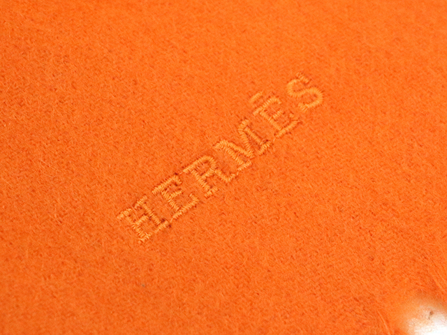 HERMES エルメス マフラー オレンジ カシミヤ100％ 衣類 アパレル 【471】の購入なら「質」の大黒屋（公式）