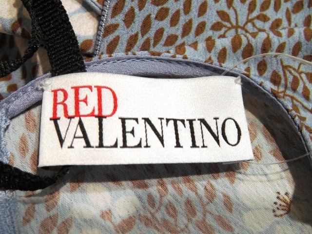 レッドバレンチノ ワンピース レディース38 水色 花柄 ポリエステル 432 の購入なら 質 の大黒屋 公式