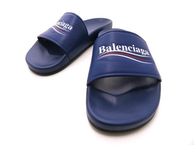 Balenciaga バレンシアガ サンダル カーフ ブルー メンズ43 432 の購入なら 質 の大黒屋 公式