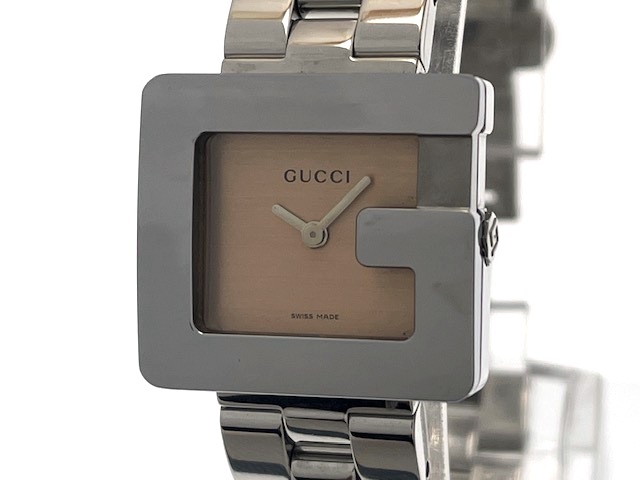 GUCCI グッチ レディース クオーツ 3600L YA036506 ピンク文字盤 SS【472】HK
