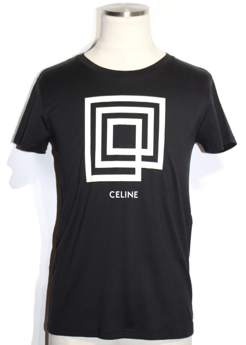 CELINE セリーヌ Tシャツ メンズXS ブラック コットン 2X308605G (2148103311345) 【200】の購入なら「質