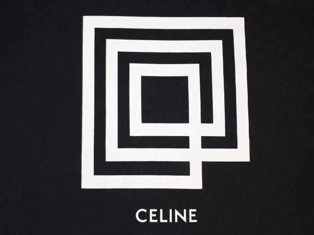 CELINE セリーヌ Tシャツ メンズXS ブラック コットン 2X308605G (2148103311345) 【200】